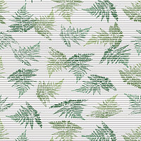 Wabenplissee mit grünem Farnblatt-Motiv aus der Kollektion Spirit of Modern Living