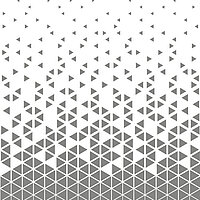 Graues Dreiecksmuster mit Verlauf – Motiv „Edgy“ für moderne, zurückhaltende Lamellenvorhänge