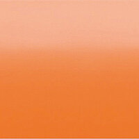 Seidenmatte Jalousie-Lamelle der DIM Kollektion mit Farbverlauf von Apricot zu kräftigem Orange – perfekt für lebendige Wohnakzente.