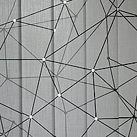 Lasercut-Motiv „Metro“ mit grafischer Linienstruktur und Punktverbindungen auf hellem Grund