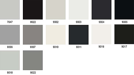 Raster mit Weiss-, Grau- und Schwarztönen in neutralem Farbspektrum