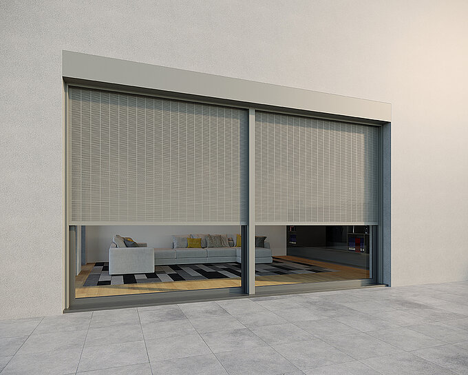 [Translate to Französisch:] MHZ S_Onro Grau Aluminium Vorbaukasten