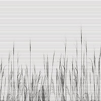 Wabenplissee mit grauem Gräsermotiv im unteren Bereich aus der Kollektion Spirit of Modern Living