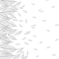 Feines Blättermotiv in Grautönen – „Sheer“ in Schwarz-Weiss für moderne Lamellenvorhänge