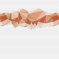 [Translate to Französisch:] MHZ Wabenplissee Dessin Mountains waagerecht Orange