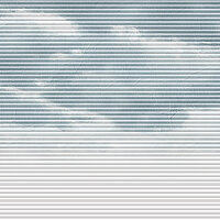 Wabenplissee mit wolkigem Himmelsmotiv in sanften Blautönen aus der Kollektion Spirit of Modern Living