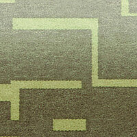 Jalousie-Lamelle der GRAPHIC Kollektion mit geometrischem Muster in Grün – auffälliges Design für moderne Raumkonzepte.