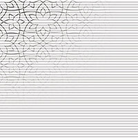 Wabenplissee mit filigranem orientalischen Blumenmuster in Schwarz auf hellem Hintergrund aus der Kollektion Spirit of Modern Living